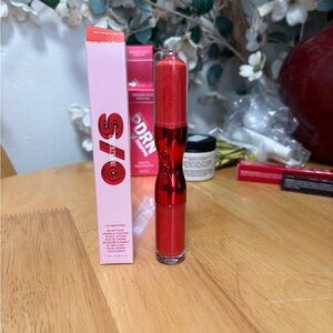 One Size Lip Snatcher Velvet Flex Cream/Gloss Lip Duo~No Speed Limit,BNIB 0.24oz